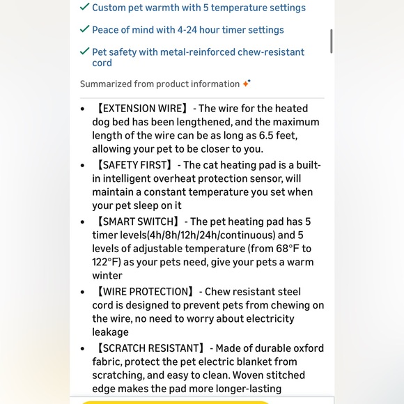 ‘Puppies Kittens Rabbit’ Pet Heating Pad with Chew-Resistant Cord-12”Round - Picture 2 of 2